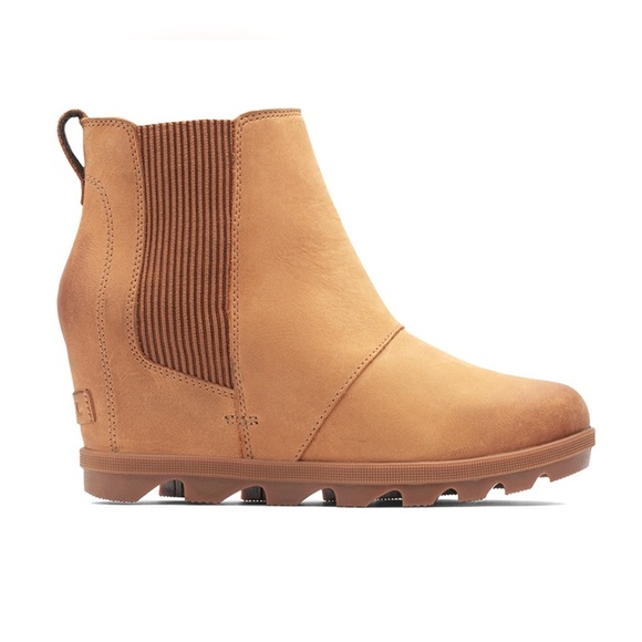 Sorel Shoes - Sorel Joan of Arctic™ Wedge II Chelsea Wedge Platform Bootie Boot Camel brown